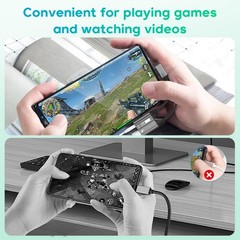 Magnetic 2-IN-1 Right Angle Lightning to 3.5mm Audio Jack Headphone and Charg…