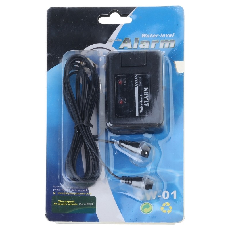 FishTank Water Level Sensing Alarm Adjustable High Low Detection Household Use
