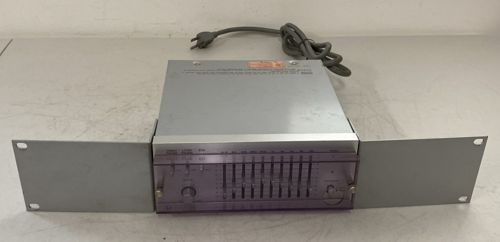 TOA 900 Series EQ-910A mono Graphic Equalizer 10 band line or mic in/out