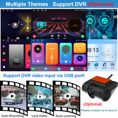 10.1″ Double 2 Din Car GPS Android 13 Apple Carplay Touch Screen Radio 64G DVR