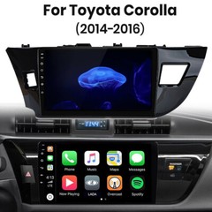 Apple CarPlay GPS Navi Android 15 Car Stereo Radio For Toyota Corolla 2014-2016