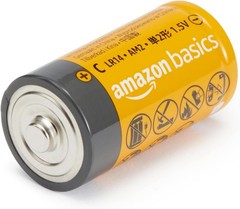 Amazon Basics 24-Pack C Cell Alkaline All-Purpose Batteries 1.5 Volt New, Sealed