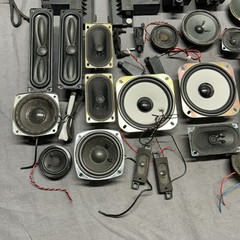 LOT OF 35+ MISC ELECTRONICS SPEAKERS (ALL SPEAKERS ARE UNTESTED AND SOLD AS IS)