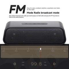 Portble Rechargeable Bluetooth Speaker Bass Sound Desktop Speaker USB/ FM/TF/TWS
