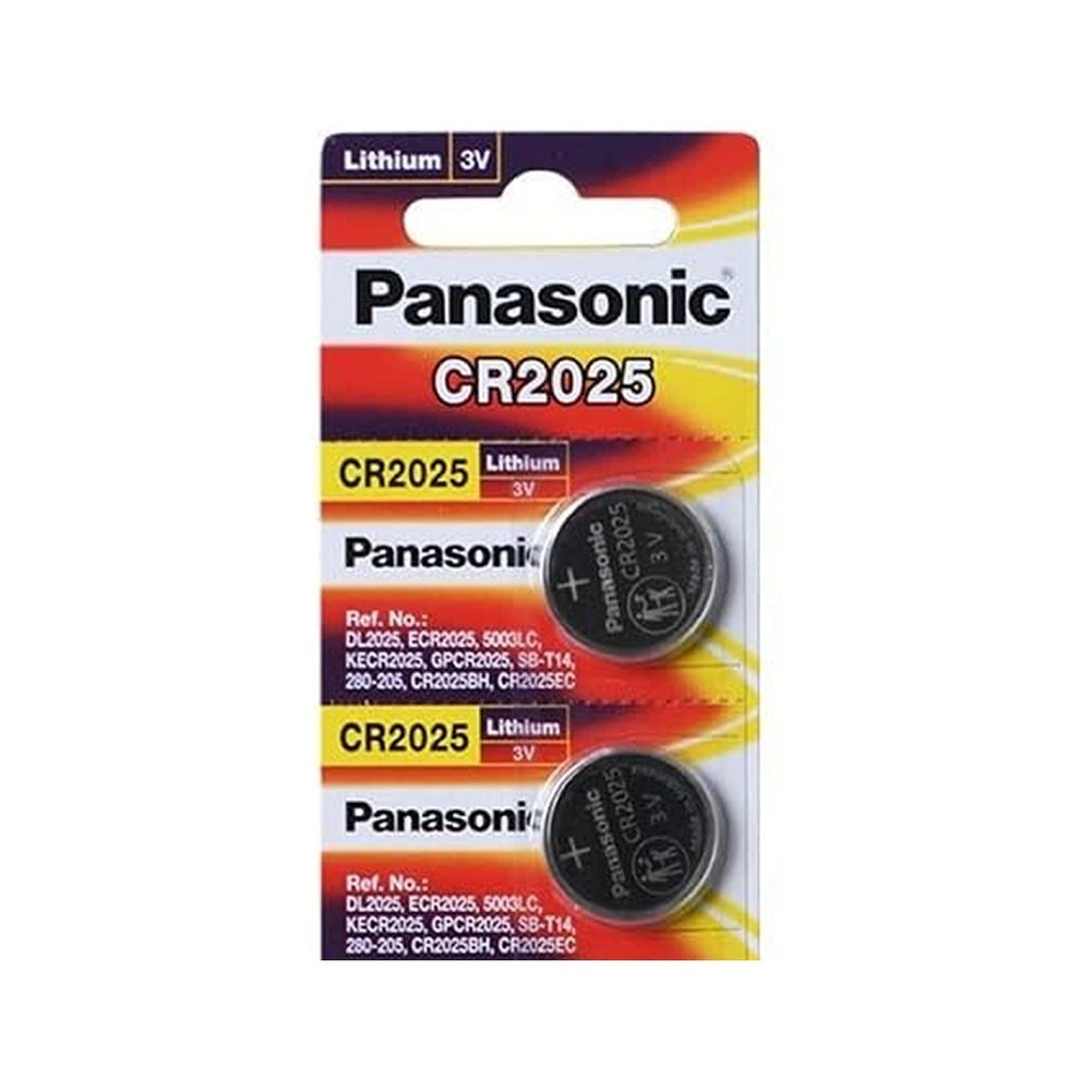 Panasonic CR2025 Battery 3V Lithium Coin Cell 2 pcs CR2025 Batteries exp 2033