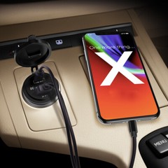 12V USB C Charger Port Fast Car Charger PD & QC Outlet Socket for Boat RV Marine