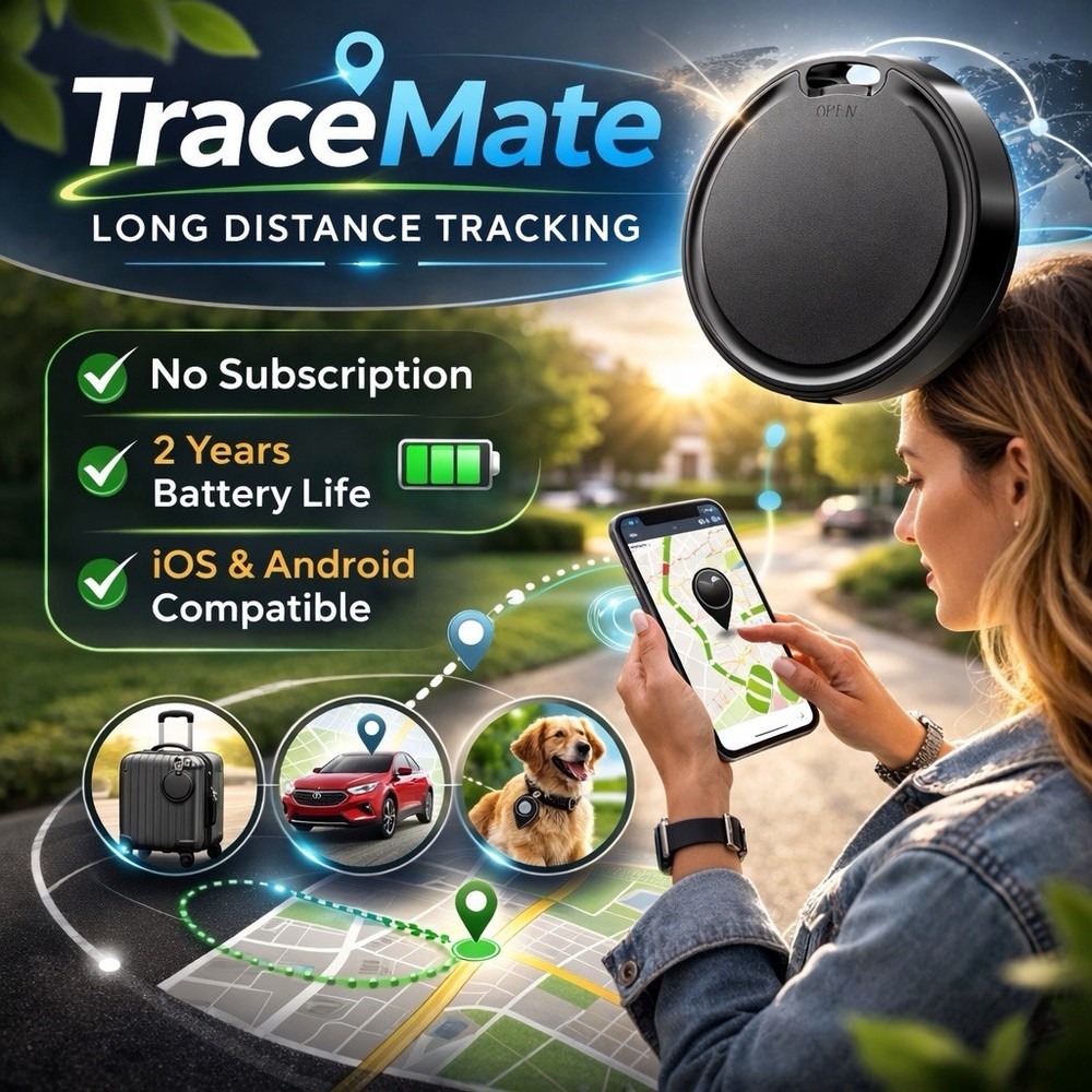 TraceMate GPS Tracker For iOS And Android . Waterproof No Monthly Fees