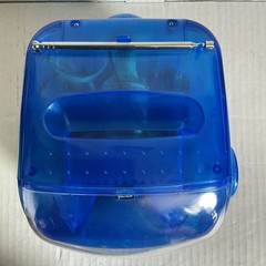Vintage Mini TV 5″ Black White AM/FM Radio Portable Blue Video Gaming TESTED