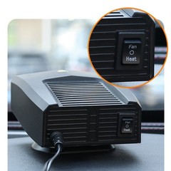 1200W Heater Portable Heating & Fan Defroster Demister for Car Truck DC 12V/24V