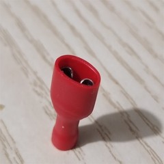 20-200pcs Red Female 1/4″ Spade Terminals Fully Insulated Crimp Wire Connectors