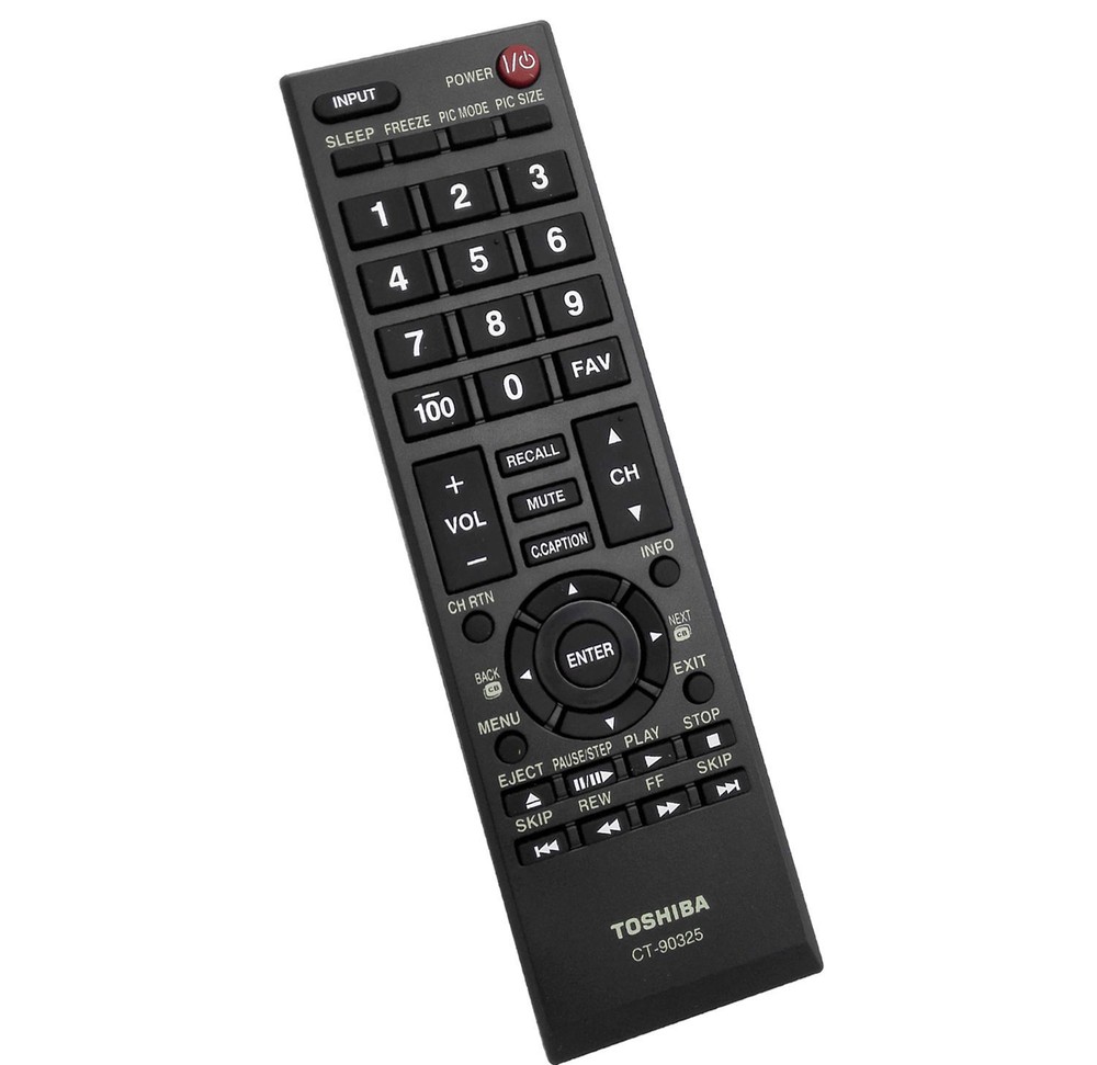 Toshiba CT90325 remote for 40E210U 40FT1U 40FT2U 40SL412U 55G310U1 22AV600U