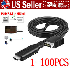 For Sony PS1/2 toHDMI Adapter Cable Game Console Audio Video Converter Cable LOT