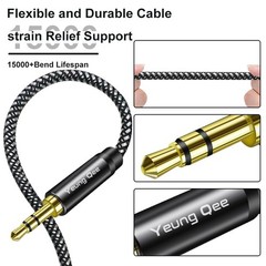 AUX Cable 10Ft, 3.5Mm Audio Cable Long Aux Cord Male to Male 10 Feet Auxiliary H