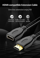 50cm HDMI 4K Cable Male To Female Converter Short Extension Cable Fire TV