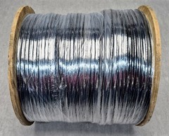 Amphenol RG6 Coaxial Cable 1000ft Trishield 18AWG Black 006277V14BK031SFTDR1