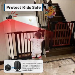 125dB Loud Motion Sensor Alarm with 328ft Remote Control 40ft PIR Detector, B…