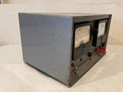 Vintage Homebrew Adjustable Power Supply Precise 909 VTVM & Rotor Speed Meter