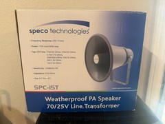 Speco Technologies SPC-15T Weatherproof PA Horn Speaker 70/25V Line Transformer