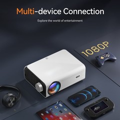 4K Projector Dolby 45000 Lumen LED 1080P 5G WiFi Bluetooth Portable Home Theater