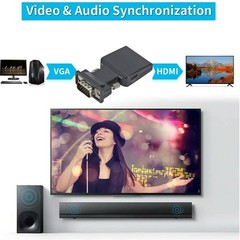 VGA Input To HDMI Output Adapter PC Laptop To HDTV Moniter Projecter Converter