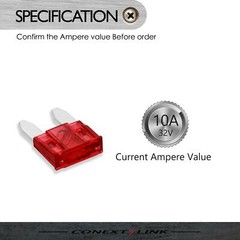 25pcs 10 A Amp APM ATM Fuse Mini Blade Car Audio Automotive Motorcycle Truck SUV