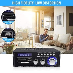 Sunbuck Small Stereo Amplifier Stereo Receivers for Home Audio Max 300Wx2 Pow…