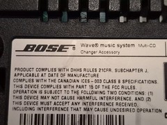 Bose Wave Multi-CD Changer Accessory Wave Music System AWRCC1 AWRCC2 White