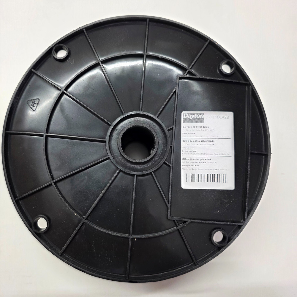 DAYTON Galvanized Steel Cable 1DLA2B 7×7 Stranc Core 1/8in x 500ft 340lb Capa.