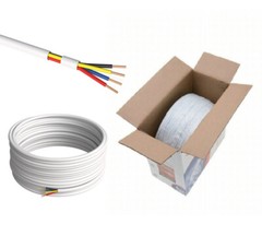 Custom Cut Security Alarm Cable 22/4AWG Solid Unshielded CCA Alarm CCTV Wire LOT