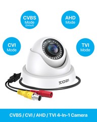 ZOSI 4-in-1 TVI 1080P Waterproof CCTV Outdoor Home Surveillance Security Camera