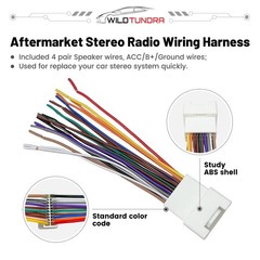 20 Pin Radio Wiring Harness for Toyota 2000-2006 4Runner Avalon Camry with JB…