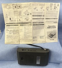 Panasonic Model RQ-2736 Cassette Player, Instructions and non-matching Case