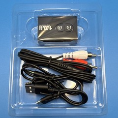1Mii B0305 Wireless Transmitter Receiver 2-in-1 AUX USB-C RCA Black