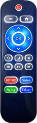 2PC Backlit Remote for Roku TV TCL/Hisense/Philips/Onn/Element/Sharp/Westinghous