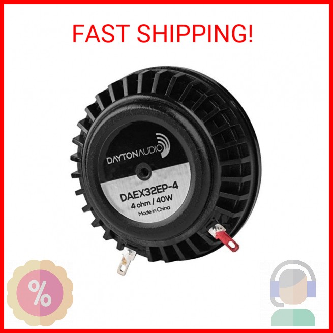 Dayton Audio DAEX32EP-4 Thruster 32mm Sound Exciter – 40 Watts RMS 4 Ohm Imepeda