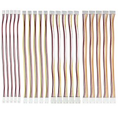 20 PCS XH2.54mm 2-5 Pin Double End Male Female Extension Wire Connector