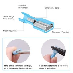 400x Insulated Male Female Spade Terminal Crimp Quick Disconnect Wire Connectors