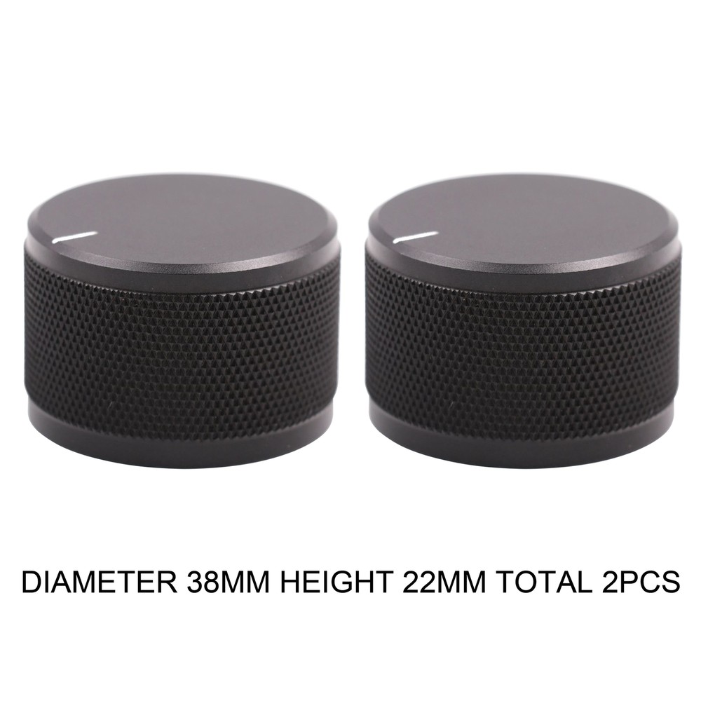 2PCS 38X22mm Knob Potentiometer Volume Control HIFI Solid Knob Volume Amplifier