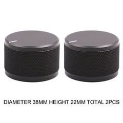 2PCS 38X22mm Knob Potentiometer Volume Control HIFI Solid Knob Volume Amplifier