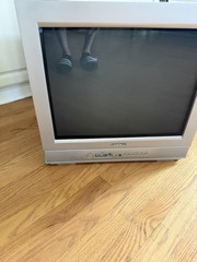 Vtg Gaming Tv Daewoo Dtq 20u4sc Television 2000s Large Retro Cable Prop 20”
