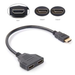 4K HDMI Cable Adapter Male To Dual Female 2.0 Converter 1 in 2 out Splitter lot