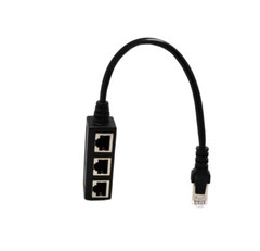 RJ45 Splitter Adapter 1 to 2/3 Ways CAT 7 6 5 LAN Ethernet Cable Connector