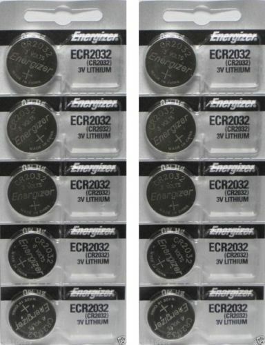 10 x SUPER FRESH Energizer CR2032 CR 2032 Lithium Battery 3V Coin Cell Exp. 2035