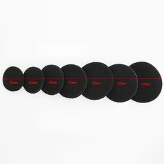 35/40/45/50/55/60/65MM Headphone Ear Foam Pad Cover Replacement – 10 Pairs Black