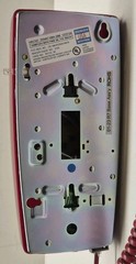 Red Cortelco 255447-VBA-20M Wall Phone Corded – Retro Push Button Phone A2