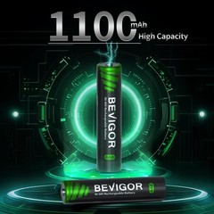 Bevigor Rechargeable Aaa Batteries 1100 Mah High Capacity Lsd Self Discharge