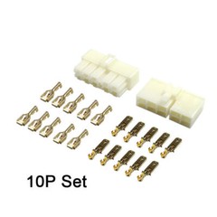 5 Sets 6.3mm 2-8 Pin Electrical Wire Connector Male Female Socket Plug Terminals