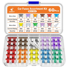 300Pcs Car Fuse Assortment Kit Mini Standard Micro Blade Fuse Set Auto
