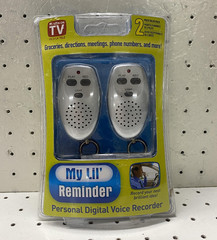 Allstar My Lil’ Reminder Digital Voice Recorder 2 Piece Keychain Light Silver TV