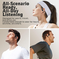 Open Ear Headphones,Over Ear Earbuds with Ergonomic Earhook,Bluetooth Headphones